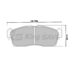 Ceramic brake pad set, Front axle ( SUZUKI - 55810-76G00)