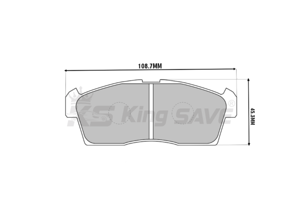 Ceramic brake pad set, Front axle ( SUZUKI - 55810-76G00)