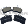 Ceramic brake pad set, Front axle ( D340 AUDI) VOLKSWAGEN D1017
