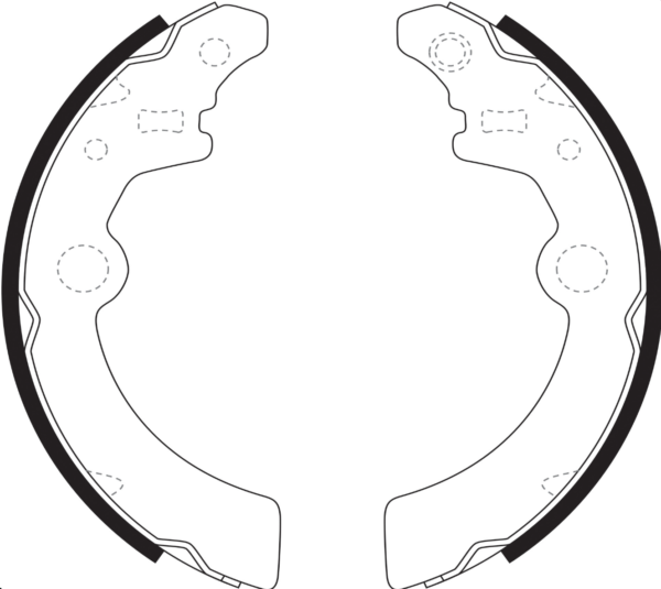 Rear brake shoe ( SUZUKI- 53200-76G51) K9959,