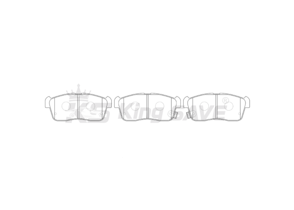 Ceramic brake pad set, Front axle ( DAIHATSU&SUZUKI - 55810-84M00)