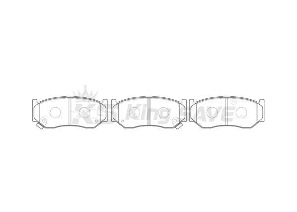 Ceramic brake pad set, Front axle ( 55810-M55R00) D9079M