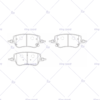 Front Axle Ceramic Brake Pad set | HAVAL - 3501115XGW02A