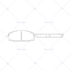 Brake pad set, front Toyota  Hiace D1344 OEM:04465-25050