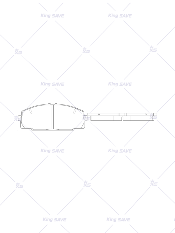 Brake pad set, front Toyota  Hiace D1344 OEM:04465-25050