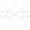 Front Axle Ceramic Brake Pad set | for CHERY Amulet |  Geely Lifan X60 GDB7812