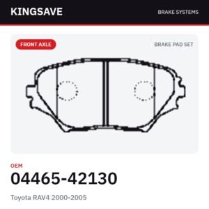 Front Brake Pad Set for Toyota RAV4 2000-2005 – OEM 04465-42130 – KingSave