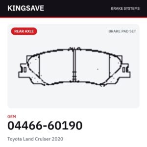 Rear Brake Pad Set for Toyota Land Cruiser 2020 – OEM 04466-60190 – KingSave