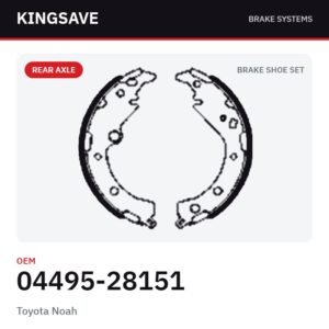 Rear Brake Shoe Set for Toyota Noah – OEM 04495-28151 – KingSave