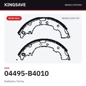 Rear Brake Shoe Set for Daihatsu Terios – OEM 04495-B4010 – KingSave