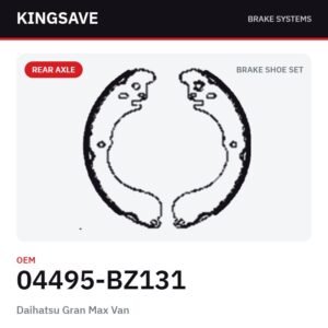 Rear Brake Shoe Set for Daihatsu Gran Max Van – OEM 04495-BZ131 – KingSave