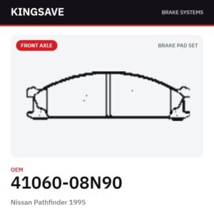 Front Brake Pad Set for Nissan Pathfinder 1995 – OEM 41060-08N90 – KingSave