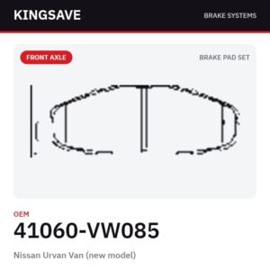 Front Brake Pad Set for Nissan Urvan Van (new model) – OEM 41060-VW085 – KingSave
