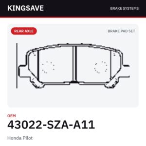 Rear Brake Pad Set for Honda Pilot – OEM 43022-SZA-A11 – KingSave