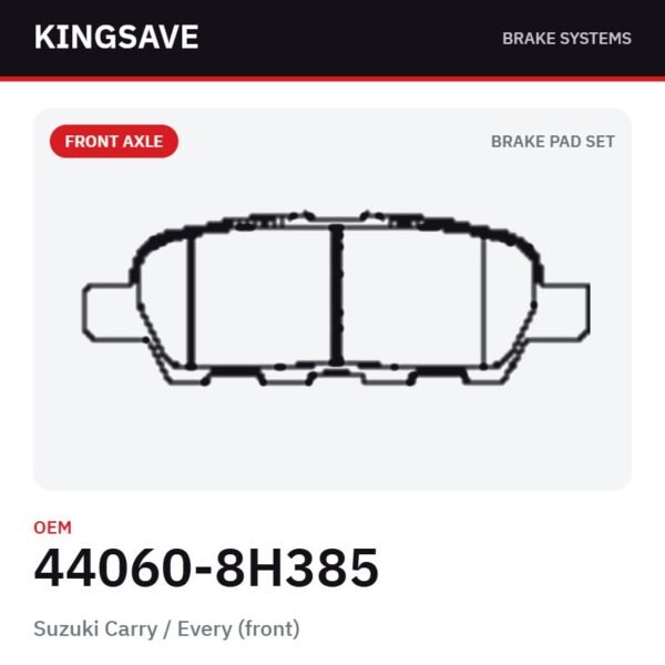 Front Brake Pad Set for Suzuki Carry / Every (front) – OEM 44060-8H385 – KingSave