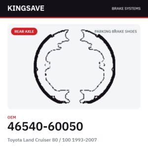Rear Parking Brake Shoe Set for Toyota Land Cruiser 80 / 100 1993-2007 – OEM 46540-60050 – KingSave Rear Parking Brake Shoe Set for Toyota Land Cruiser 80 / 100 1993-2007 – OEM 46540-60050 – KingSave