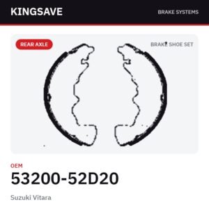 Rear Brake Shoe Set for Suzuki Vitara – OEM 53200-52D20 – KingSave