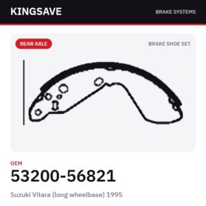 Rear Brake Shoe Set for Suzuki Vitara (long wheelbase) 1995 – OEM 53200-56821 – KingSave