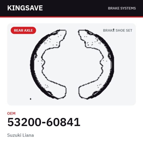 Rear Brake Shoe Set for Suzuki Liana & Suzuki Aerio – OEM 53200-60841 – KingSave Rear Brake Shoe Set for Suzuki Liana & Suzuki Aerio – OEM 53200-60841 – KingSave