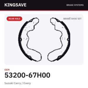 Rear Brake Shoe Set for Suzuki Carry / Every – OEM 53200-67H00 – KingSave