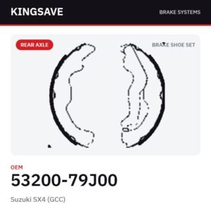 Rear Brake Shoe Set for Suzuki SX4 (GCC) – OEM 53200-79J00 – KingSave