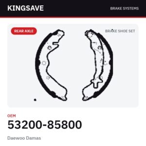 Rear Brake Shoe Set for Daewoo Damas – OEM 53200-85800 – KingSave
