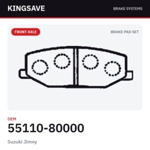 Front Brake Pad Set for Suzuki Jimny – OEM 55110-80000 – KingSave