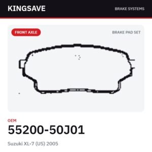 Front Brake Pad Set for Suzuki XL-7 (US) 2005 – OEM 55200-50J01 – KingSave