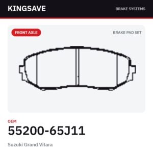 Front Brake Pad Set for Suzuki Grand Vitara – OEM 55200-65J11 – KingSave