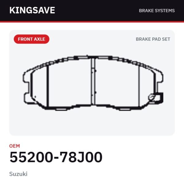 Front Brake Pad Set for Suzuki – OEM 55200-78J00 – KingSave