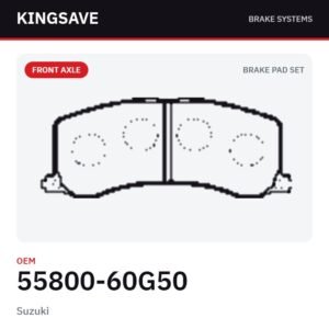 Front Brake Pad Set for Suzuki – OEM 55800-60G50 – KingSave