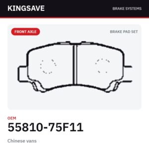 Front Brake Pad Set for Chinese vans & Suzuki 2000-2005 – OEM 55810-75F11 – KingSave Front Brake Pad Set for Chinese vans & Suzuki 2000-2005 – OEM 55810-75F11 – KingSave