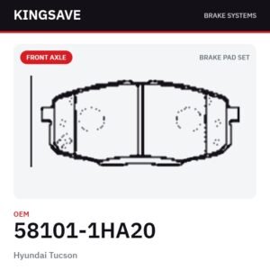 Front Brake Pad Set for Hyundai Tucson & Kia Soul – OEM 58101-1HA20 – KingSave Front Brake Pad Set for Hyundai Tucson & Kia Soul – OEM 58101-1HA20 – KingSave
