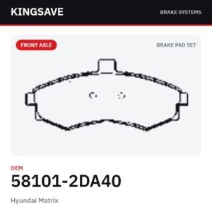 Front Brake Pad Set for Hyundai Matrix – OEM 58101-2DA40 – KingSave Front Brake Pad Set for Hyundai Matrix – OEM 58101-2DA40 – KingSave