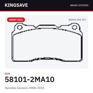 Front Brake Pad Set for Hyundai Genesis 2008-2015 – OEM 58101-2MA10 – KingSave Front Brake Pad Set for Hyundai Genesis 2008-2015 – OEM 58101-2MA10 – KingSave