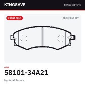 Front Brake Pad Set for Hyundai Sonata & Hyundai Elantra 2000-2006 – OEM 58101-34A21 – KingSave Front Brake Pad Set for Hyundai Sonata & Hyundai Elantra 2000-2006 – OEM 58101-34A21 – KingSave