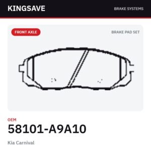 Front Brake Pad Set for Kia Carnival & Hyundai H-1 Van – OEM 58101-A9A10 – KingSave Front Brake Pad Set for Kia Carnival & Hyundai H-1 Van – OEM 58101-A9A10 – KingSave