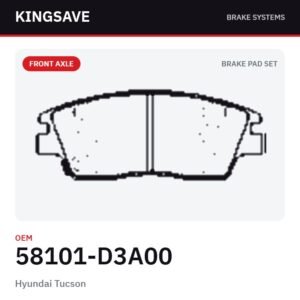 Front Brake Pad Set for Hyundai Tucson & Kia Sportage 2016-2020 – OEM 58101-D3A00 – KingSave Front Brake Pad Set for Hyundai Tucson & Kia Sportage 2016-2020 – OEM 58101-D3A00 – KingSave