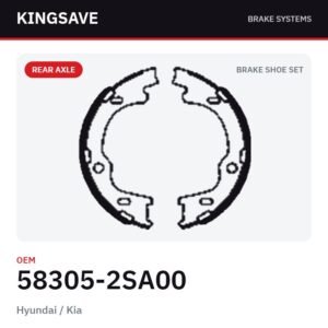 Rear Brake Shoe Set for Hyundai / Kia – OEM 58305-2SA00 – KingSave