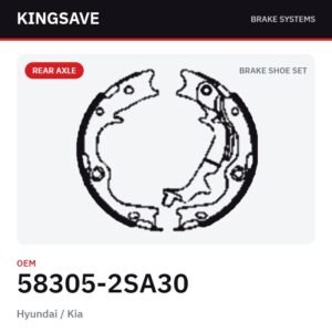 Rear Brake Shoe Set for Hyundai / Kia – OEM 58305-2SA30 – KingSave