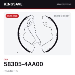 Rear Brake Shoe Set for Hyundai H-1 – OEM 58305-4AA00 – KingSave