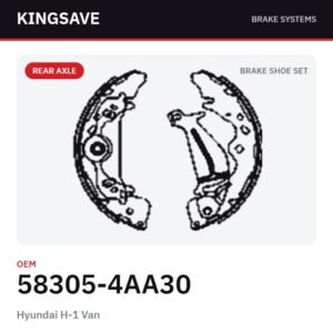 Rear Brake Shoe Set for Hyundai H-1 Van – OEM 58305-4AA30 – KingSave