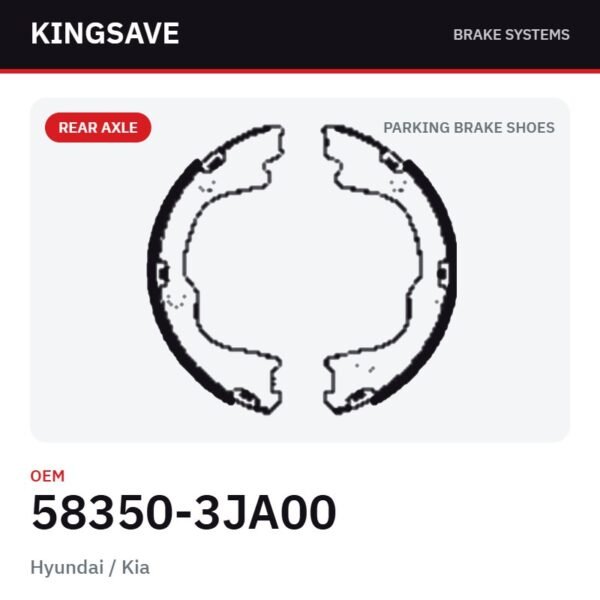 Rear Parking Brake Shoe Set for Hyundai / Kia – OEM 58350-3JA00 – KingSave