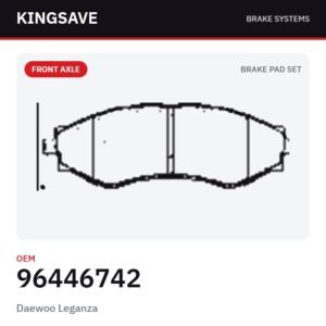 Front Brake Pad Set for Daewoo Leganza – OEM 96446742 – KingSave Front Brake Pad Set for Daewoo Leganza – OEM 96446742 – KingSave
