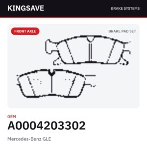 Front Brake Pad Set for Mercedes-Benz GLE – OEM A0004203302 – KingSave Front Brake Pad Set for Mercedes-Benz GLE – OEM A0004203302 – KingSave