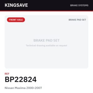 Front Brake Pad Set for Nissan Maxima 2000-2007 – Ref. BP22824 – KingSave