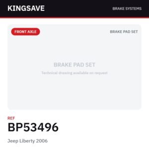 Front Brake Pad Set for Jeep Liberty 2006 – Ref. BP53496 – KingSave Front Brake Pad Set for Jeep Liberty 2006 – Ref. BP53496 – KingSave