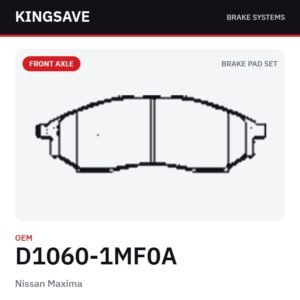 Front Brake Pad Set for Nissan Maxima – OEM D1060-1MF0A – KingSave