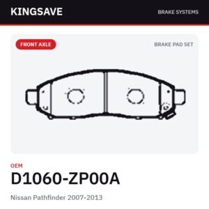 Front Brake Pad Set for Nissan Pathfinder 2007-2013 – OEM D1060-ZP00A – KingSave