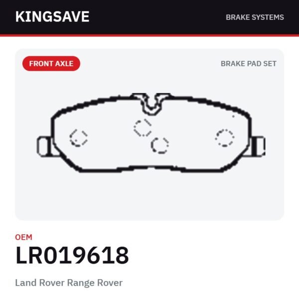 Front Brake Pad Set for Land Rover Range Rover – OEM LR019618 – KingSave